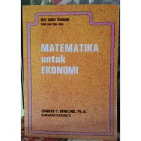 MATEMATIKA UNTUK EKONOMI