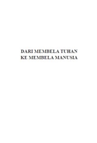 DARI MEMBELA TUHAN KE MEMBELA MANUSIA: KRITIK ATAS NALAR AGAMAISASI KEKERASAN