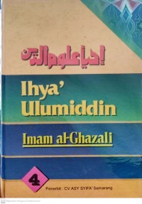 IHYA ULUMUDDIN : Jil 4 (Terjemah)