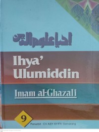 IHYA ULUMUDDIN : Jil 9 (Terjemah)