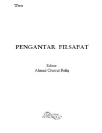 PENGANTAR FILSAFAT